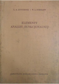 Elementy analizy funkcjonalnej