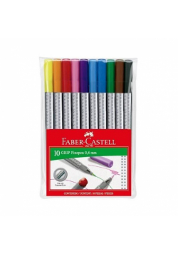 Cienkopisy Grip 10 kolorów FABER CASTELL
