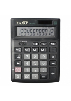 Kalkulator Taxo 12- pozycyjny TG-332 czarny