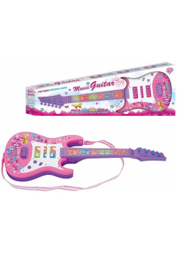 Gitara na baterie ze światłem i dźwiękiem