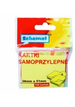 Karteczki samoprzylepne 38x51mm 100szt