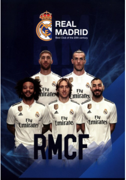 Zeszyt A5 w trzy linie 32 kartki Real Madrid 5 10 sztuk