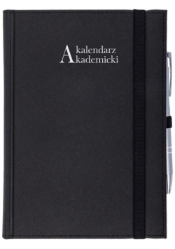 Kalendarz akademicki 2023 A5 tyg. Cross czarny