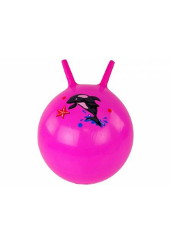 Piłka do skakania różowa 45cm MIX