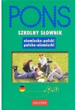 PONS Szkolny słownik niemiecko  polski polsko niemiecki