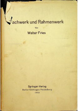 Fachwerk und rahmenwerk