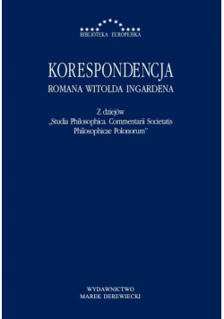 Korespondencja Romana Witolda Ingardena