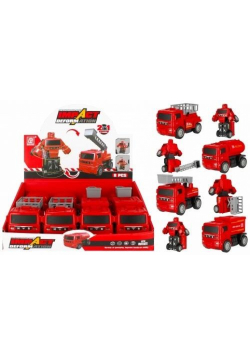 Auto straż pożarna robot 2w1 MIX