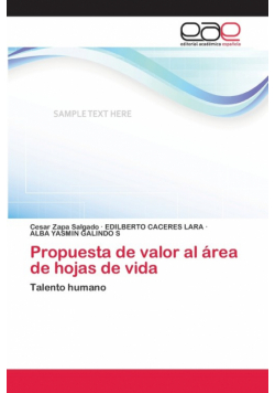 Propuesta de valor al área de hojas de vida
