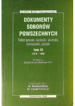 Dokumenty Soborów Powszechnych Tom III