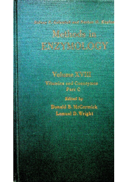Methods in Enzymology volume XVIII Vitamins and Coenzymes