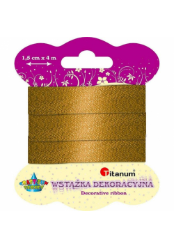 Wstążka metalizowana 15mm x 4m złota