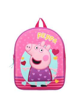 Mały Plecak 3D Świnka Peppa Silni Razem