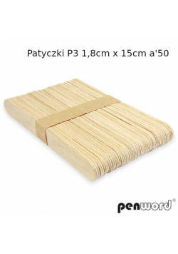 Patyczki naturalne 1,8x15cm 50szt