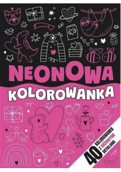 Neonowa kolorowanka różowa