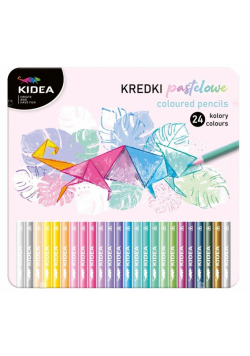 Kredki trójkątne 24 kolory KIDEA