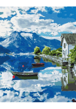 Malowanie po numerach - Prowincja Norwegii 40x50cm