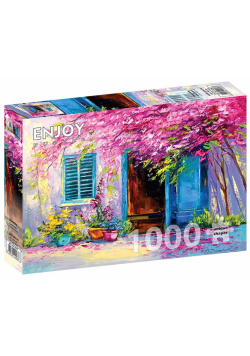 Puzzle 1000 Kwitnące podwórko