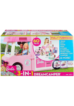 Barbie Umeblowany kamper 3w1