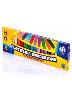 Plastelina kwadratowa 18 kolorów