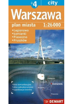 Plan miasta Warszawa +4 1:26 000 DEMART