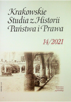 Krakowskie studia z historii państwa i prawa nr 14 / 2021