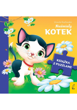 Książka z puzzlami. Nieśmiały kotek