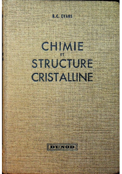 Chimie et structure cristalline