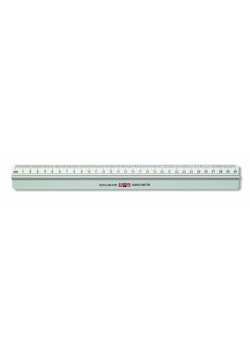 Linijka 30cm metalowa z uchwytem