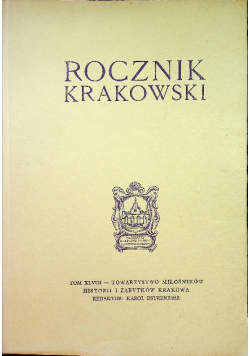 Rocznik Krakowski Tom XLVIII