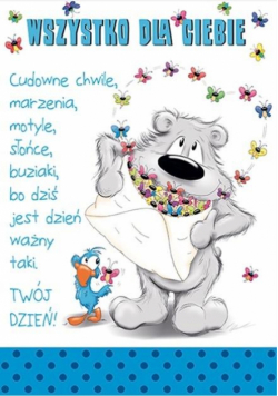 Karnet Happy B6 + koperta wzór nr 18
