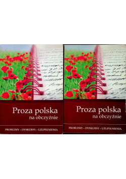 Proza polska na obczyźnie problemy dyskursy tom 1 i 2