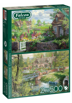 Puzzle 2x500 Falcon Wiejski krajobraz G3