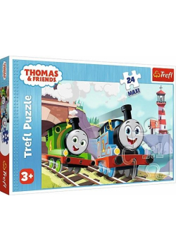 Puzzle 24 maxi Tomek i Percy na torach TREFL