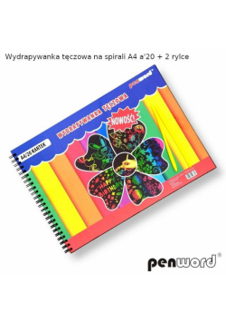 Wydrapywanka tęczowa A4 na spirali