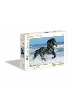 Puzzle 500 HQ Czarny koń