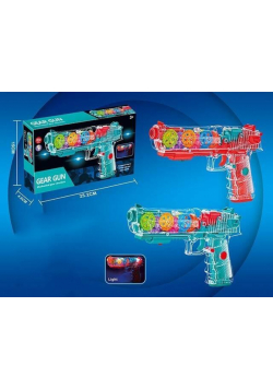 Pistolet przezroczysty światło dźwięk