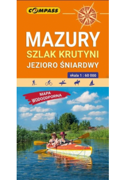 Mapa turystyczna - Mazury 1:60 000 laminat w.2020