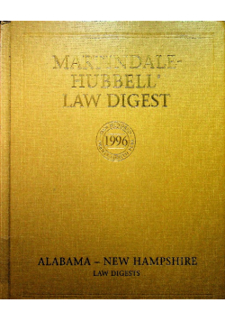 Martindale hubbell law digest Alabama New Hampshire