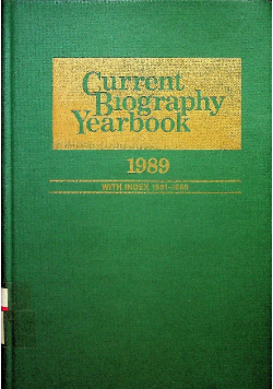 Current Biography Yearbook 1989