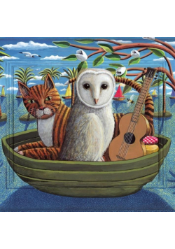 Karnet kwadrat z kopertą The Owl and the Pussycat
