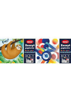 Zeszyt papierów kolor. samoprzylep. A4/8K (10szt)