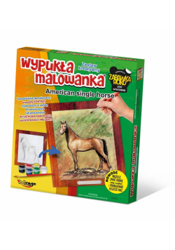 Wypukła malowanka Konie - American single horse