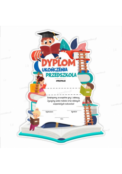 Dyplom kształt ukończenia przedszkola (5szt)