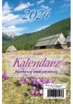 Kalendarz 2024 biurkowy mini pionowy stojący