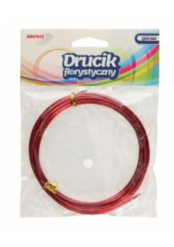 Druciki florystyczne 3mx2mm czerwone