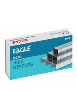 Zszywki 24/6 1000 sztuk EAGLE