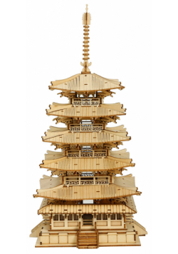 ROBOTIME Drewniane Puzzle 3D Pagoda