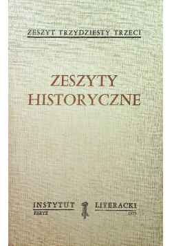 Zeszyty historyczne zeszyt 33