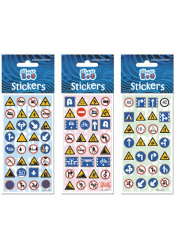 Naklejki Sticker BOO silver znaki drogowe
